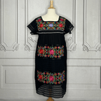 Yucatan Midi Lace Mexican Dress - Daisy