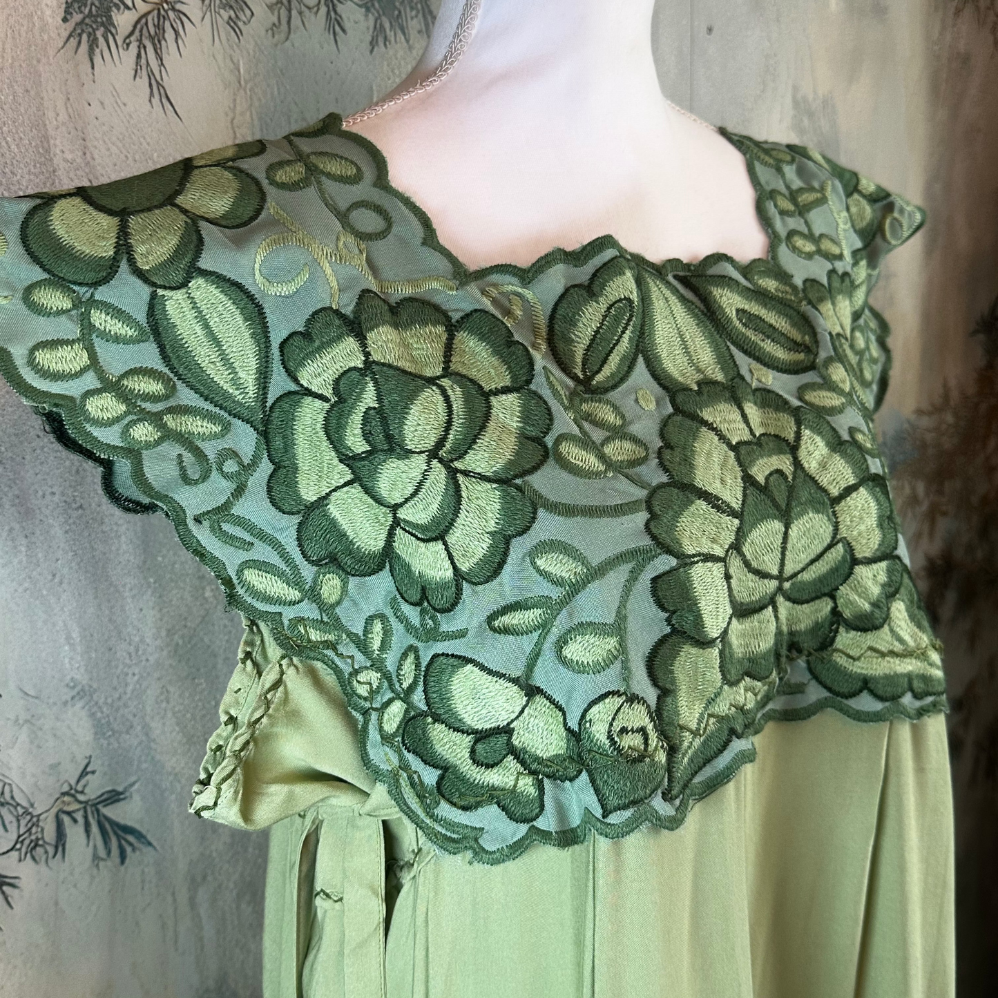 Zinacantan Embroidered Midi Rayon Dress With Tiered Ruffles Zinacantan Embroidered Midi Rayon Dress With Tiered Ruffles