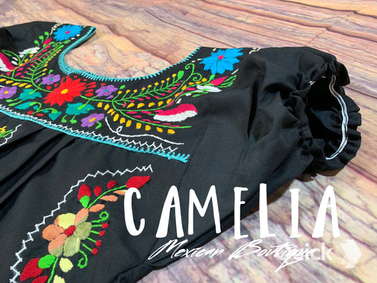 Puebla Dress Beige Que Bonito Mexican and Fashion – Quebonitomx