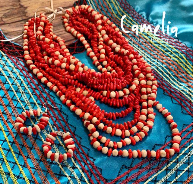 Mexican Huichol Glass Bead Choker Necklace - Etsy | Beaded boho necklace,  Glass bead necklace, Beaded choker
