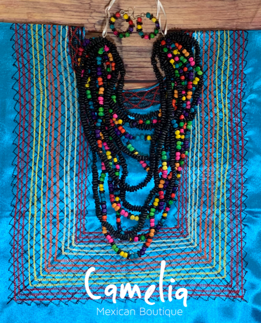Mexican Seed Necklace Multi Strand Set