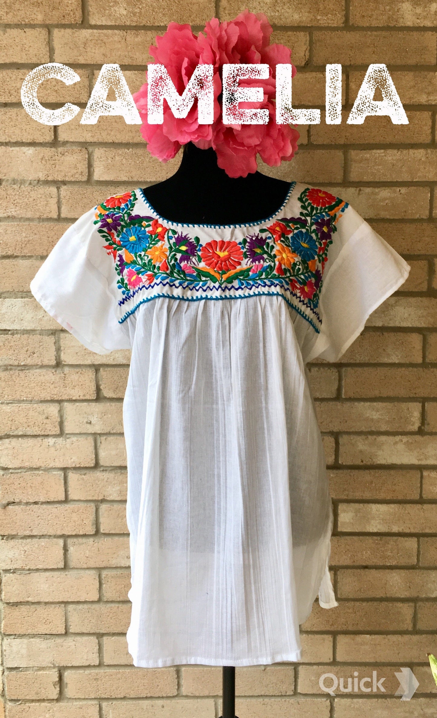 Boho Peasant Mexican Blouse