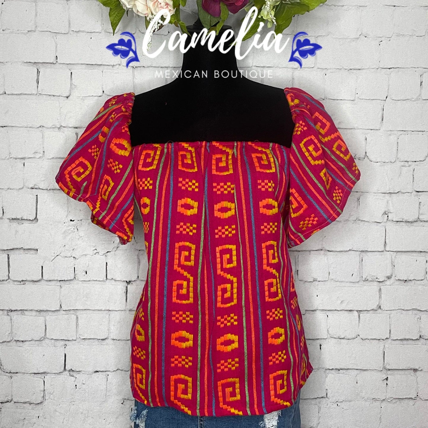 Cambaya Dropped Shoulder Mexican Blouse