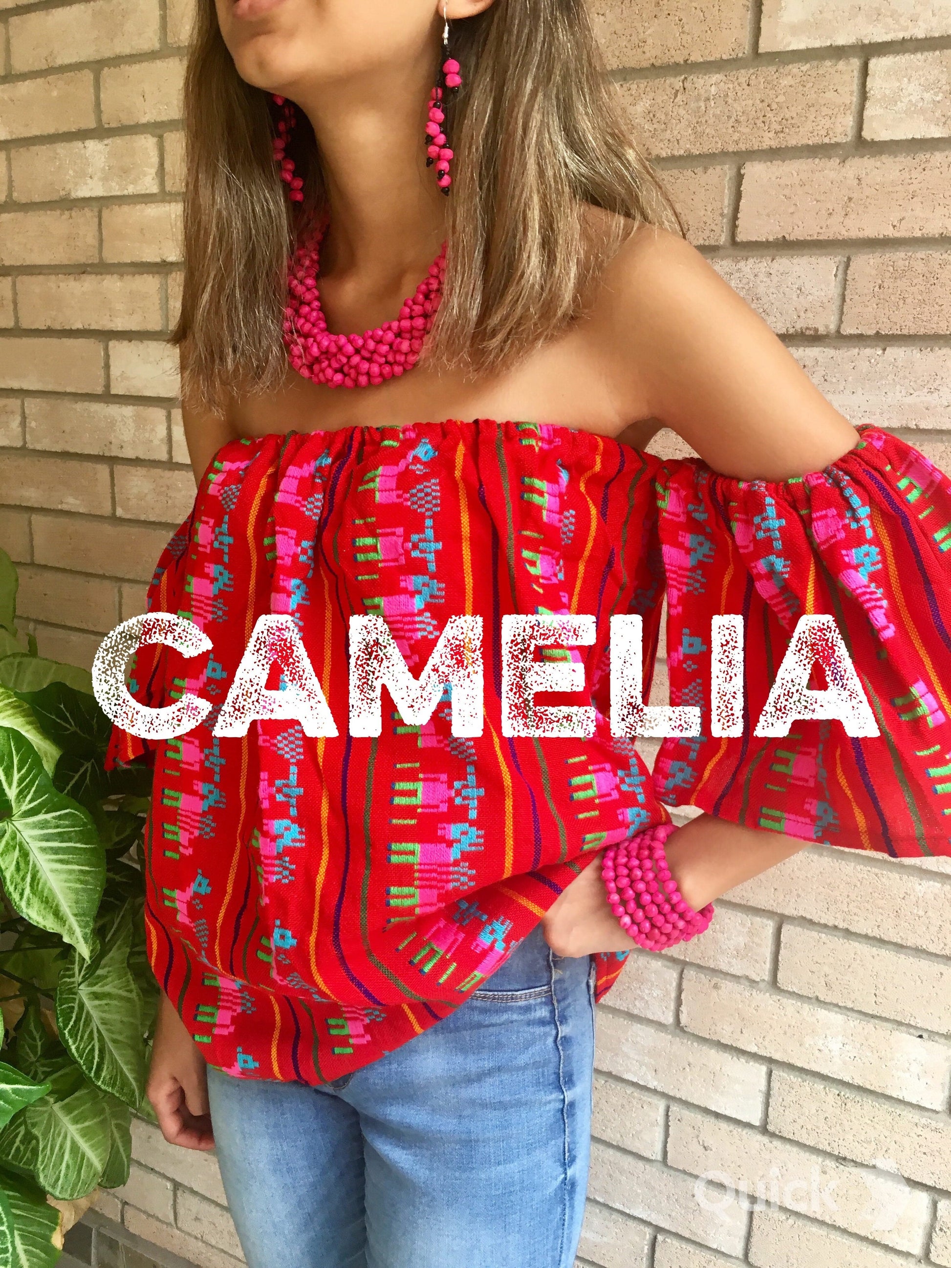 Cambaya Dropped Shoulder Mexican Blouse