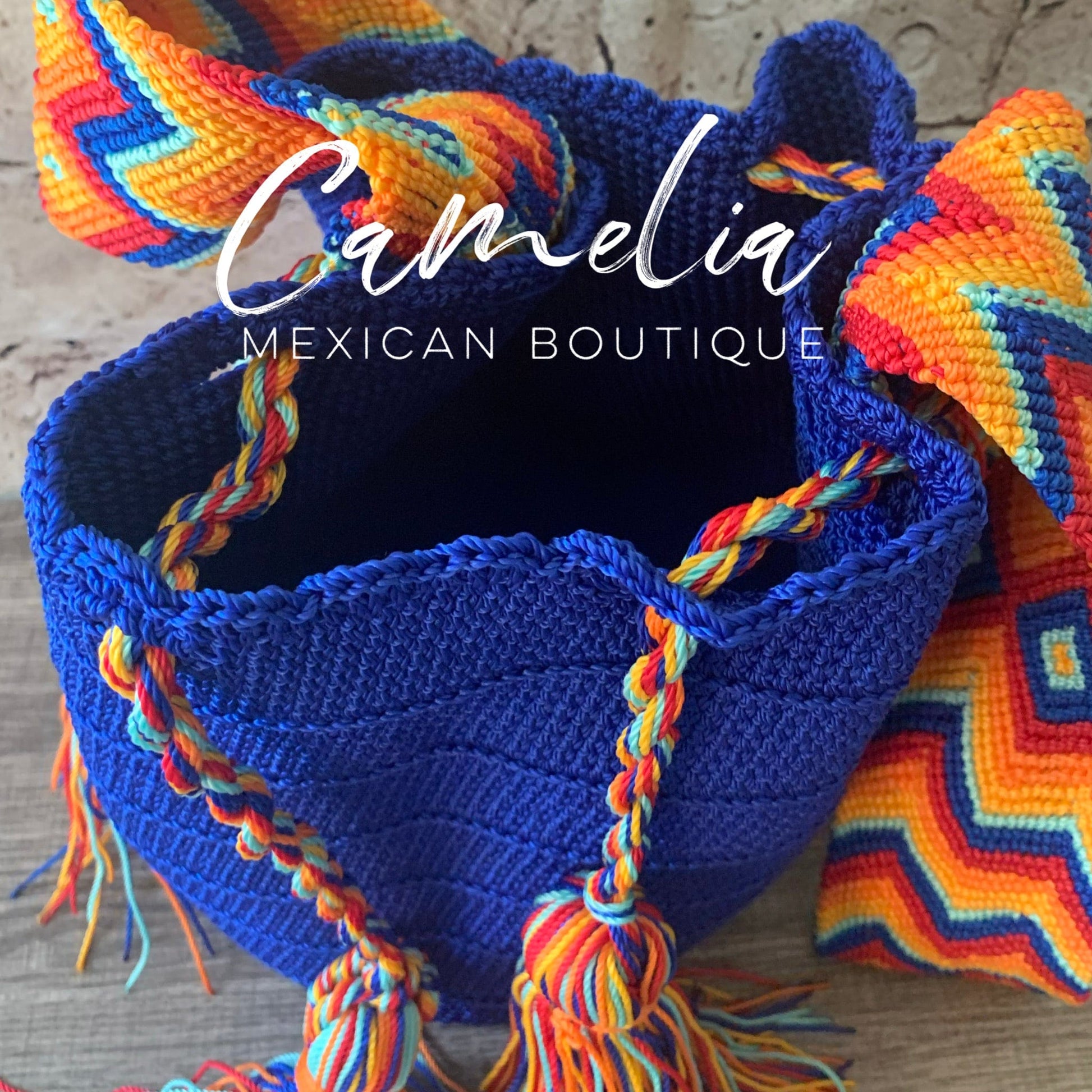 Crocheted Columbian Wayuu Boho Tote - Large