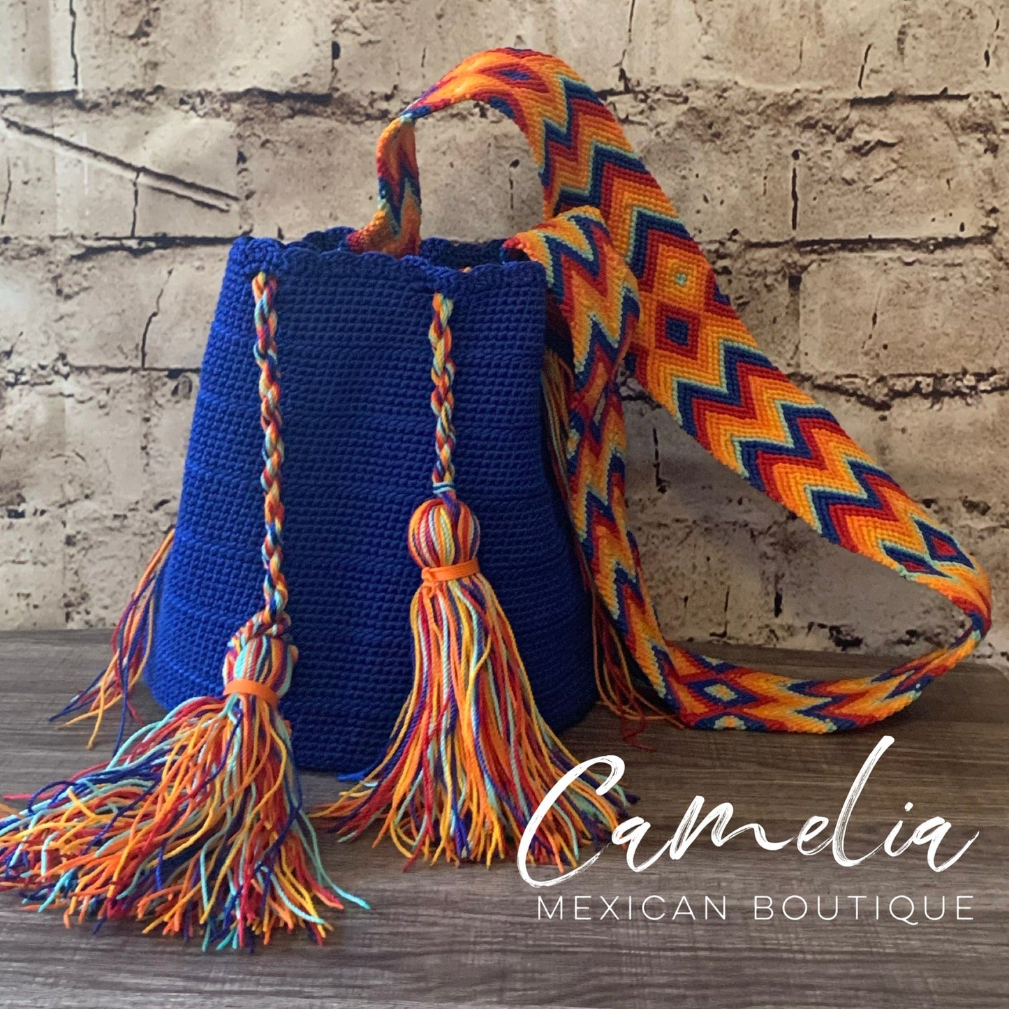 Crocheted Columbian Wayuu Boho Tote - Large