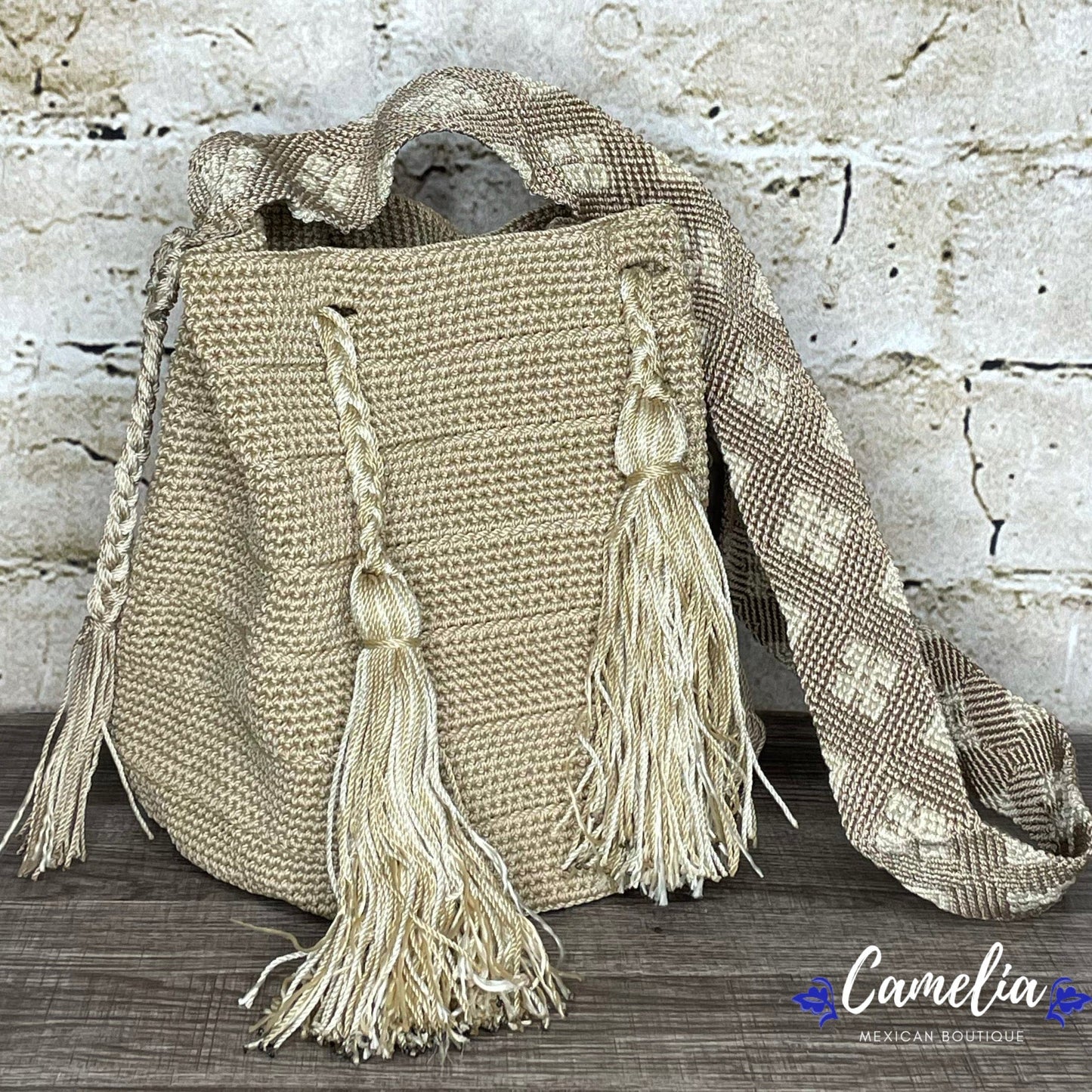 Crocheted Columbian Wayuu Boho Tote - Large