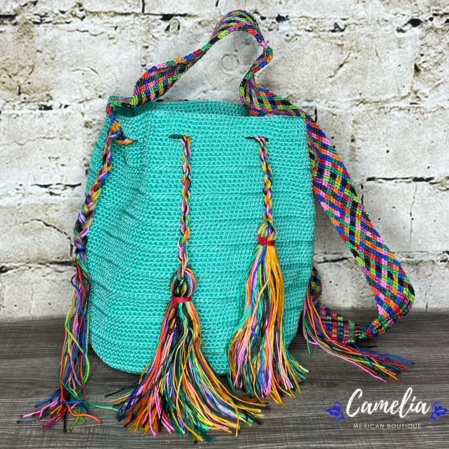 Crocheted Columbian Wayuu Boho Tote - Large