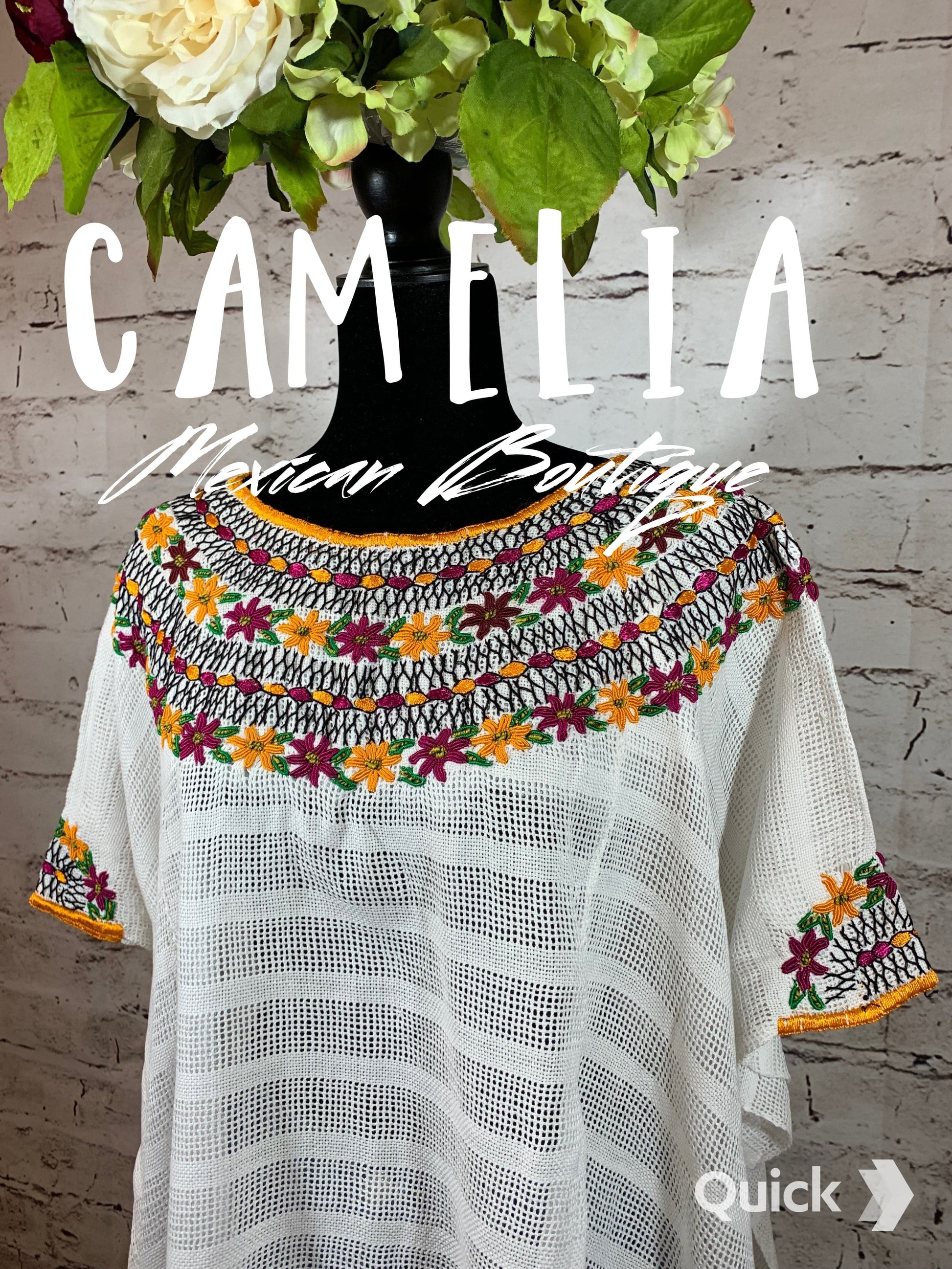 Guatemalan Huipil Blouse Cover Up