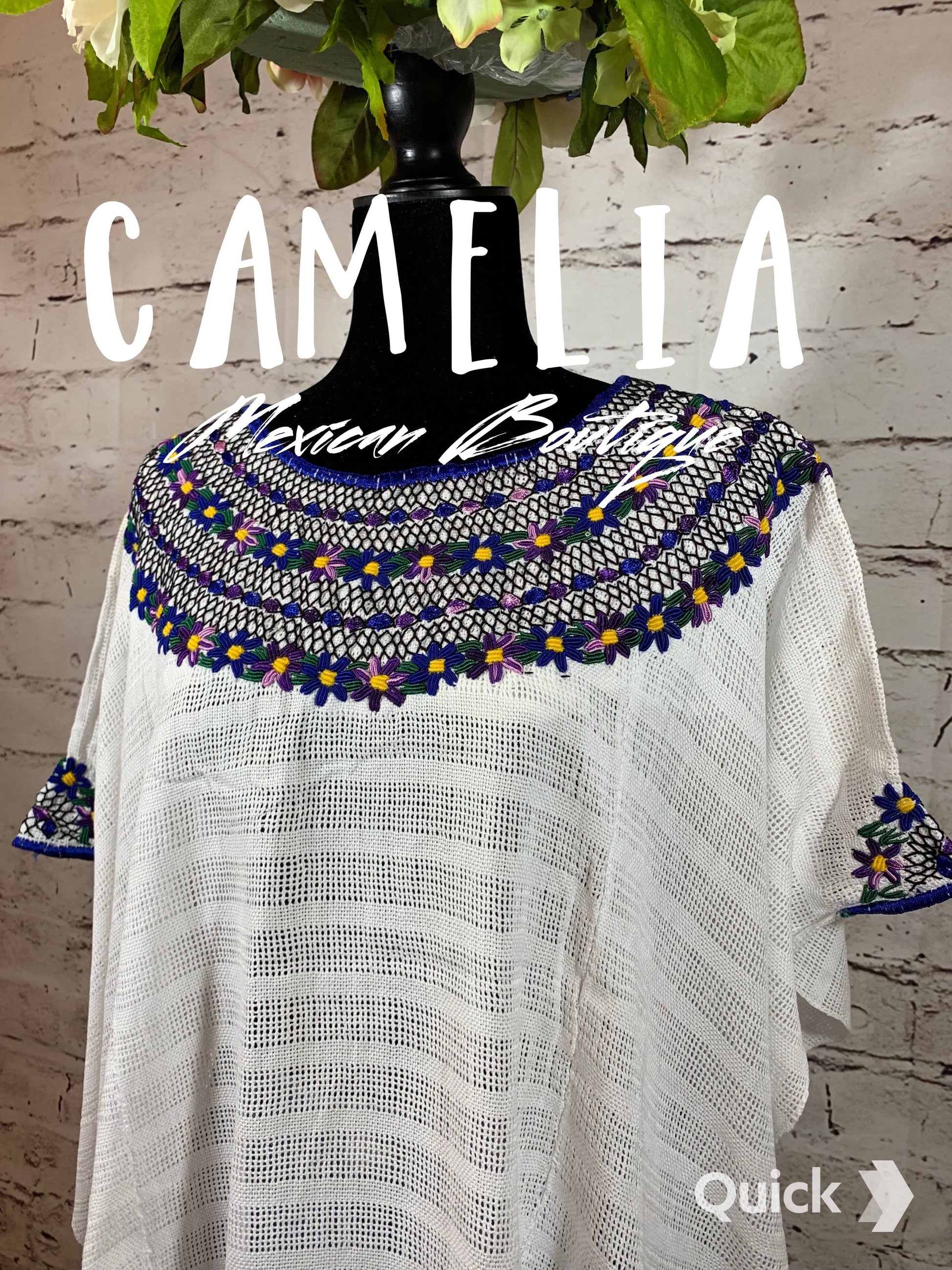 Guatemalan Huipil Blouse Cover Up