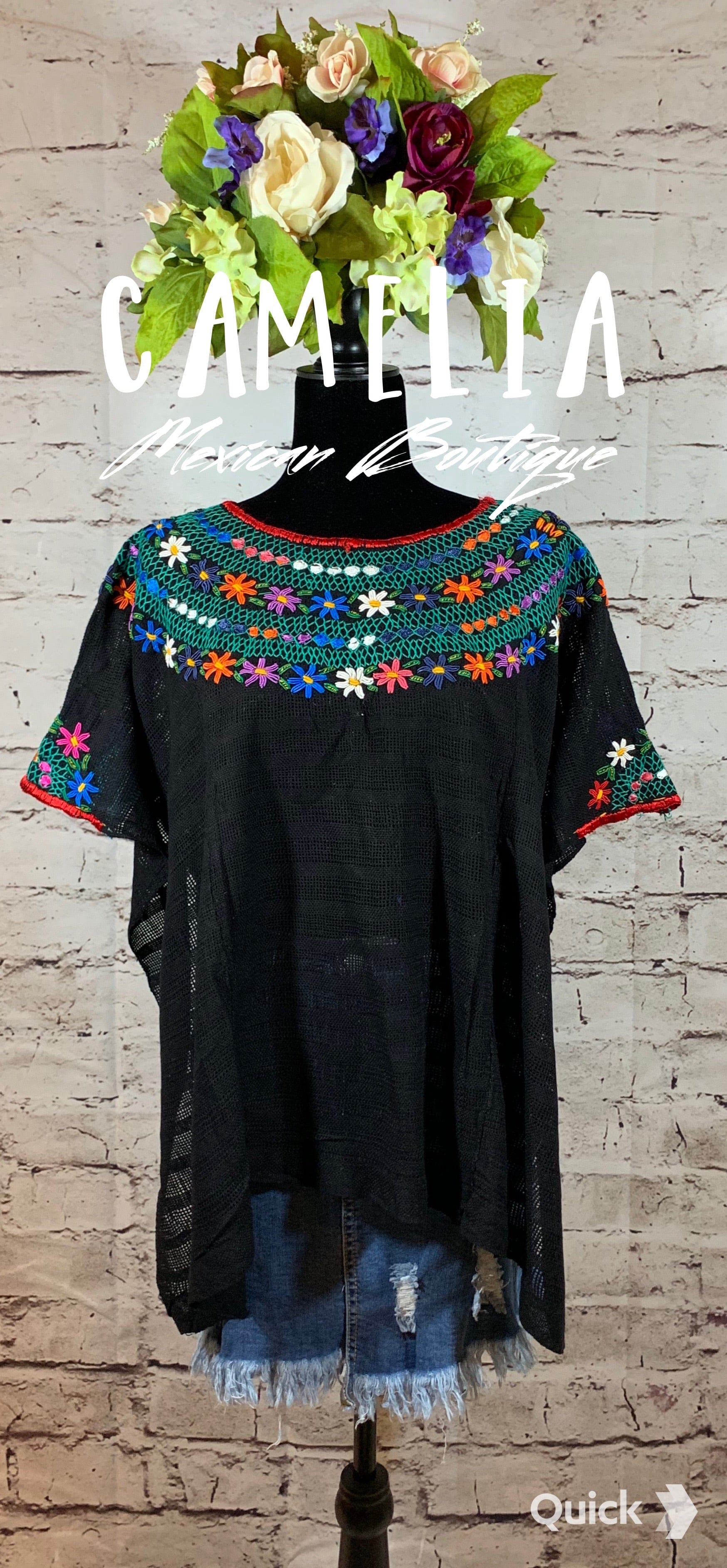 Guatemalan Huipil Blouse Cover Up