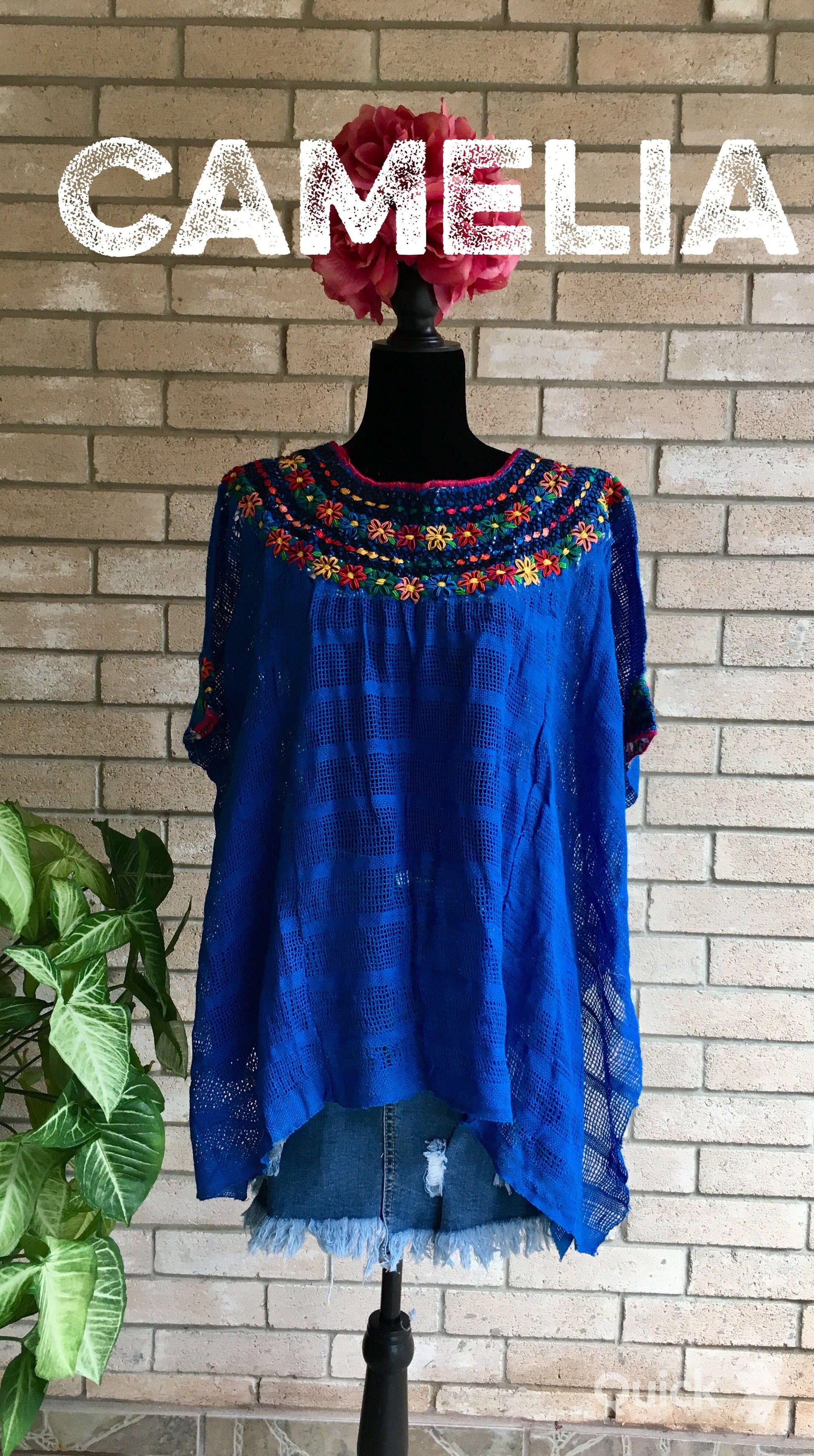 Guatemalan Huipil Blouse Cover Up