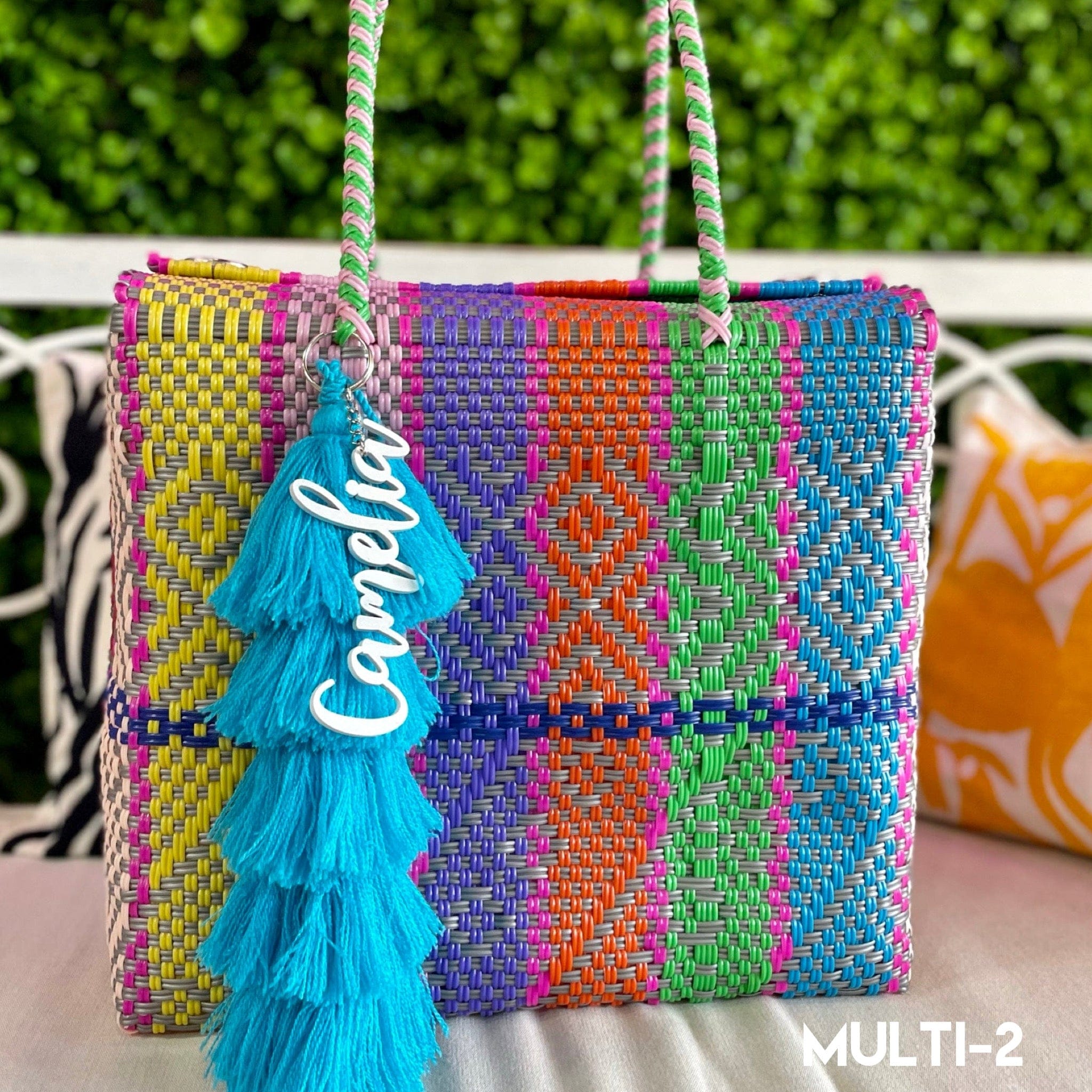 Handwoven Oaxacan Upcycled Boxed Tote - X-Large