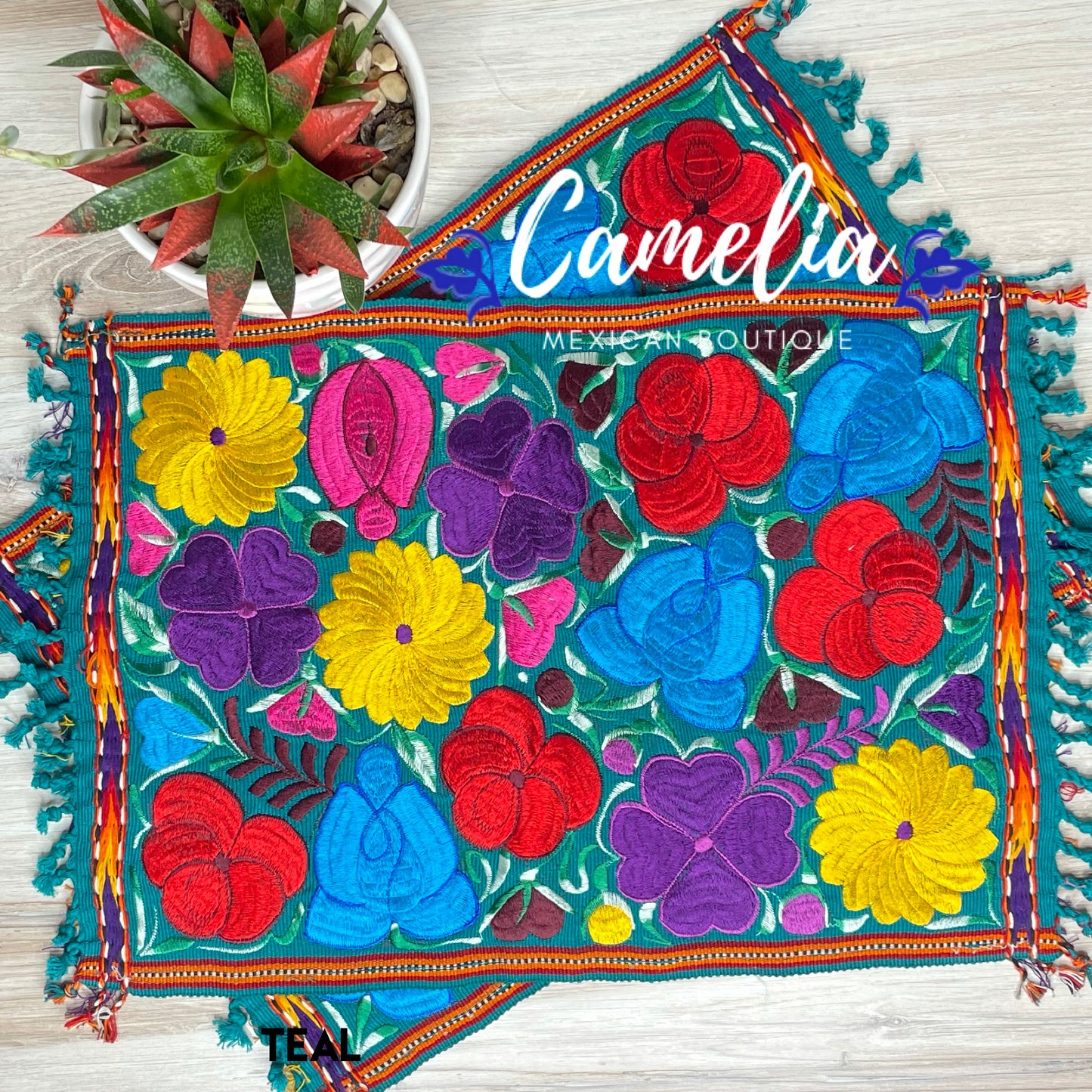 Mexican Embroidered Placemats Zinia
