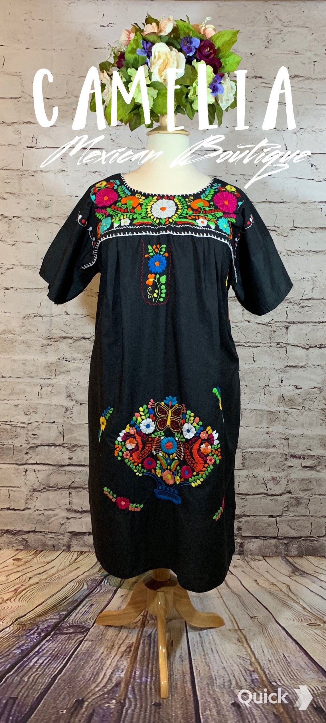 Puebla Mexican Dress for Women PLUS
