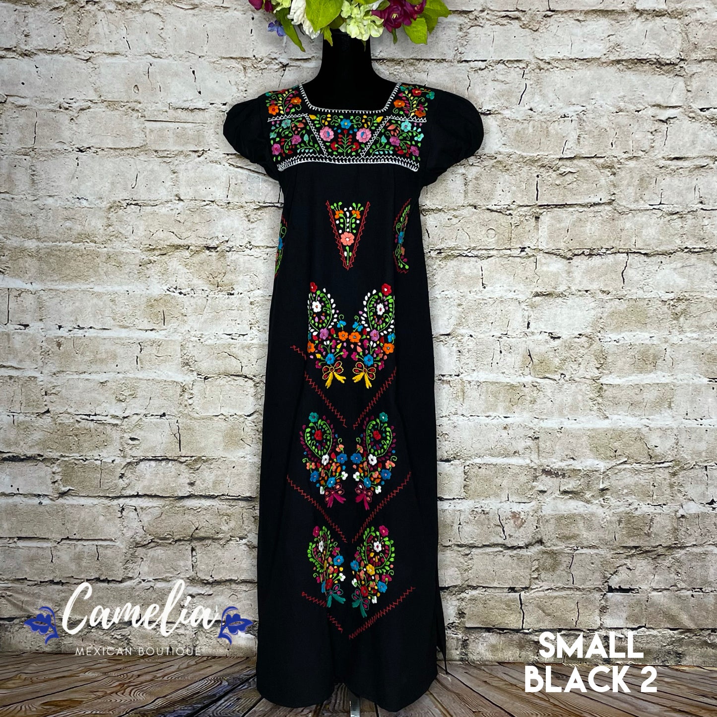 Puebla Maxi Mexican Dress