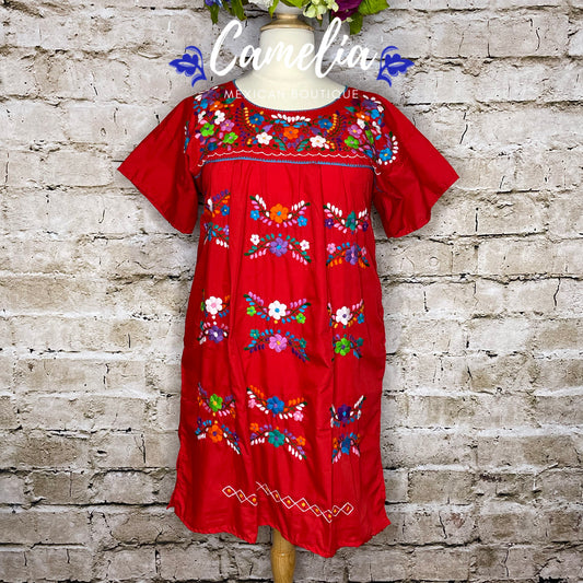 Puebla Dress for Women Floral - Knee Length