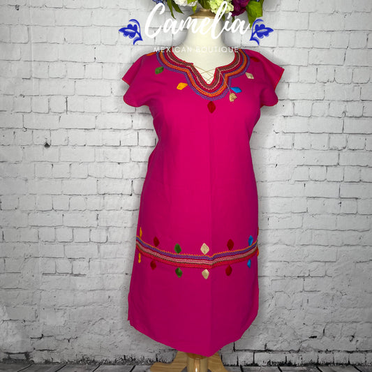 Tassel Embroidery Dress Sleeveless PLUS