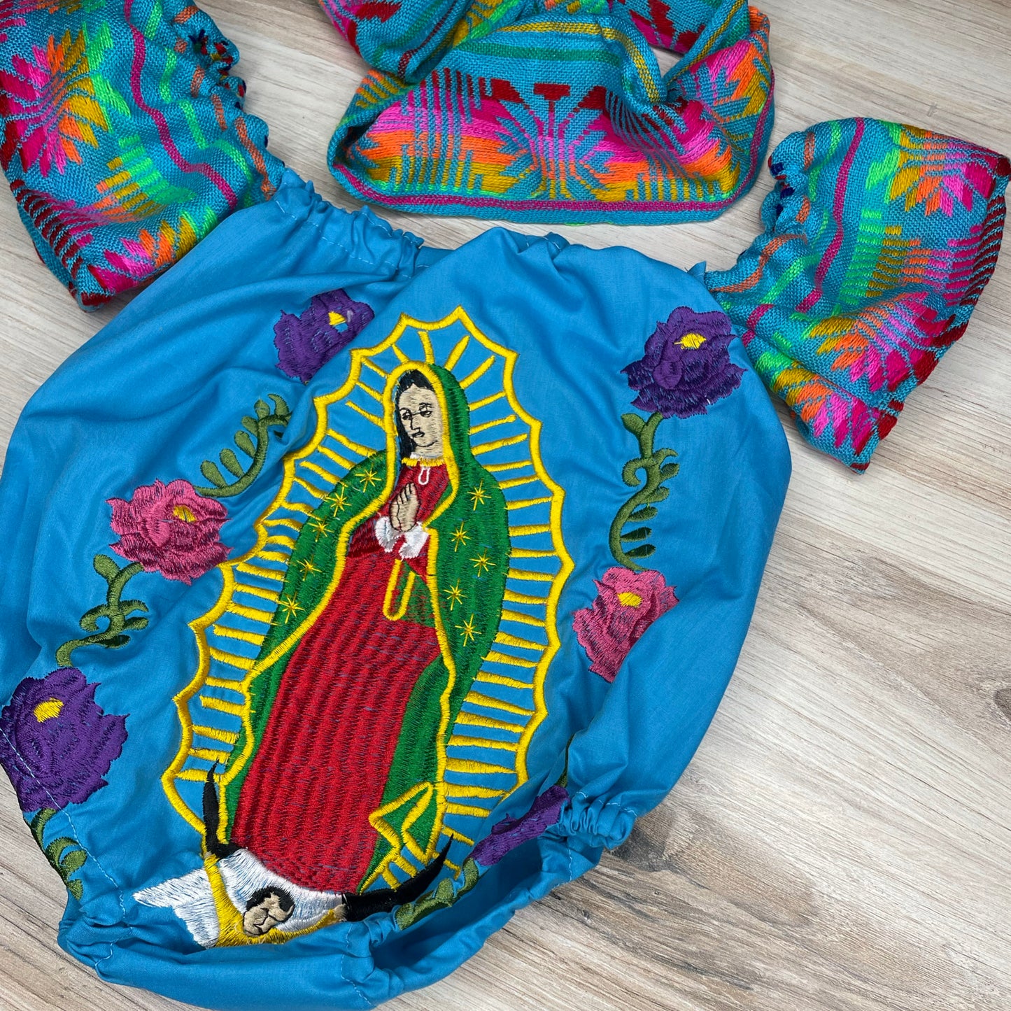 Mexican Baby Romper Lady of Guadalupe - Virgencita