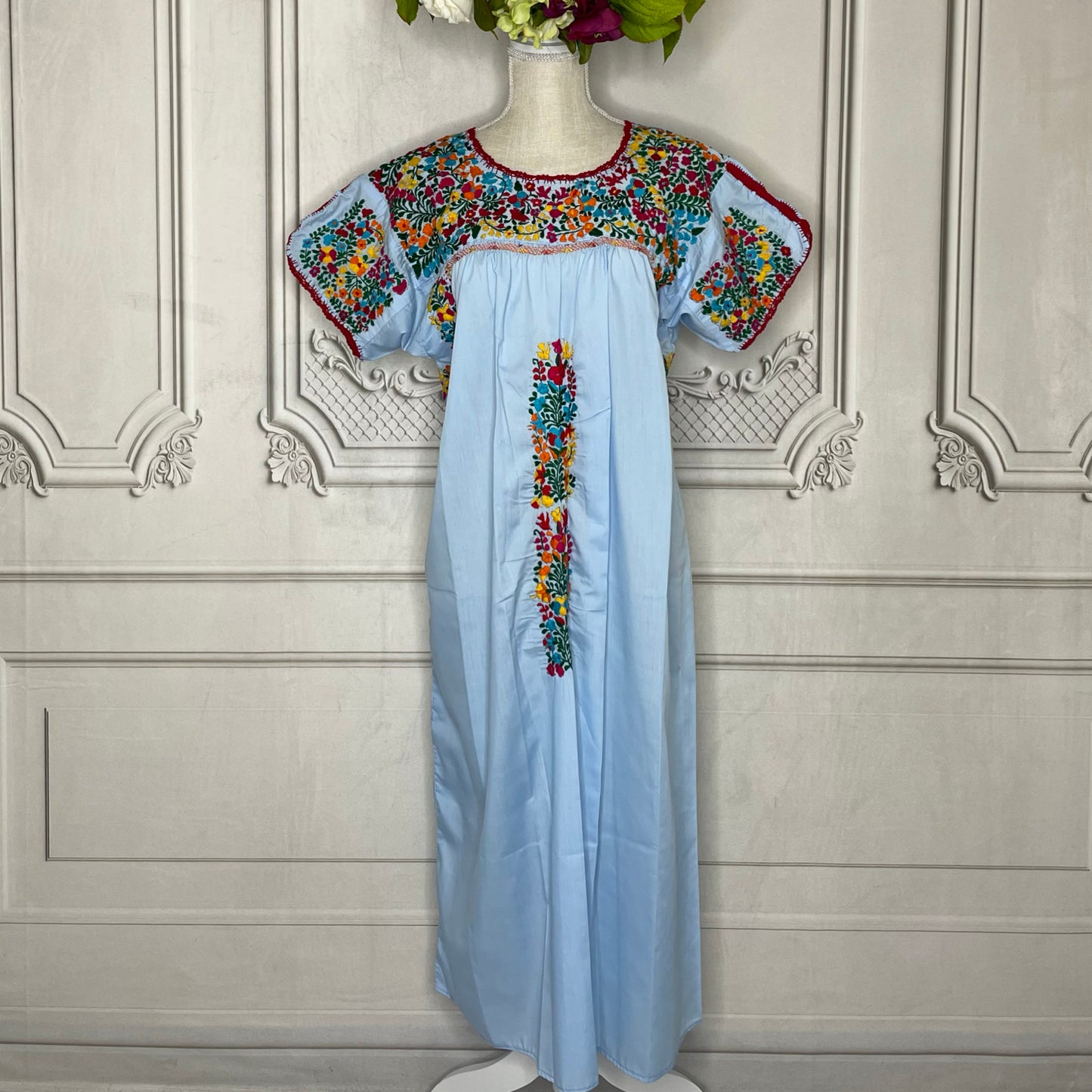 San Antonino Gala Mexican Dress - Midi Length