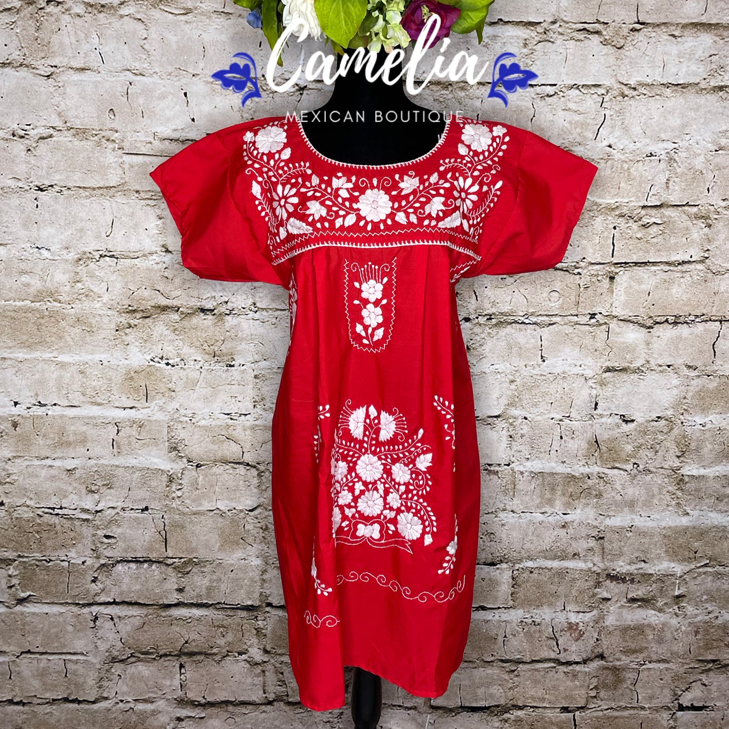 Puebla Dress for Women Knee Length - One Color