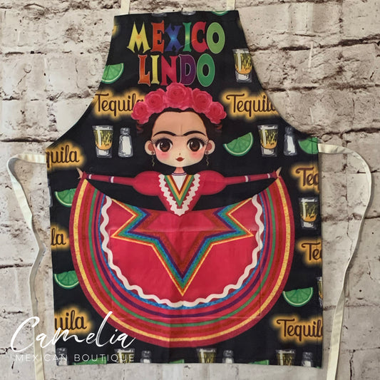 Frida Kahlo Apron TEQUILA