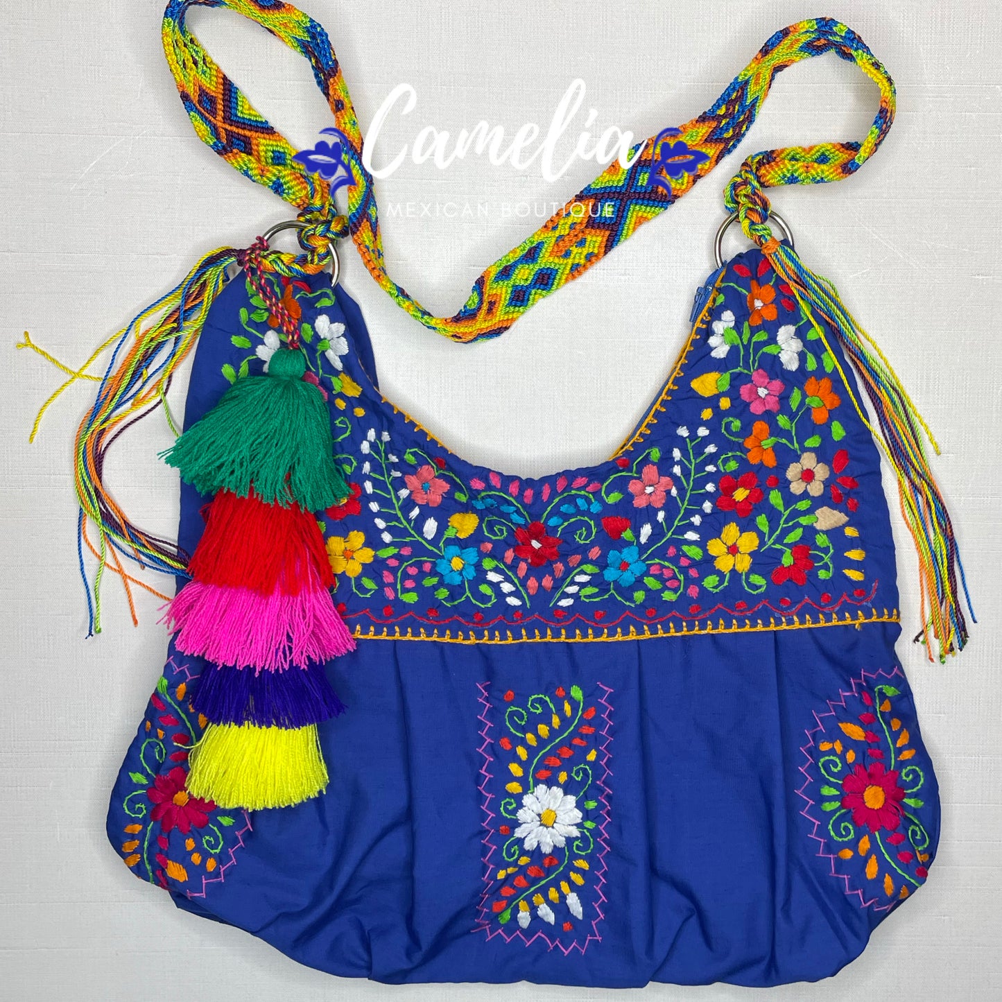 Mexican Embroidered Boho Tote - Puebla Large