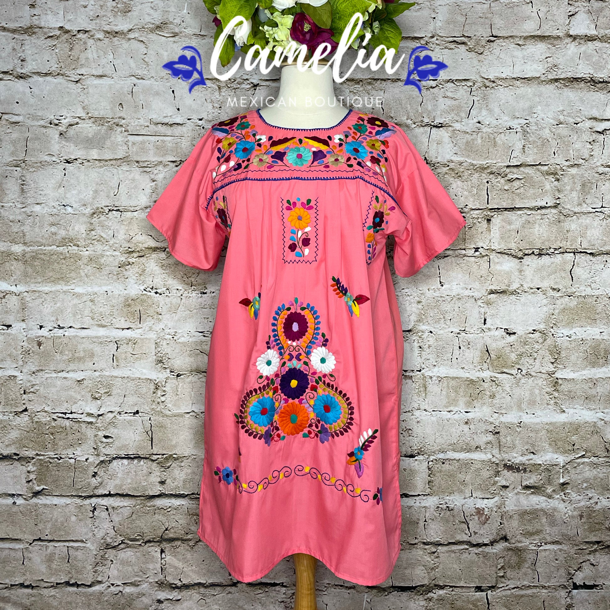 Puebla Dress for Women - Midi Length – Camelia Mexican Boutique