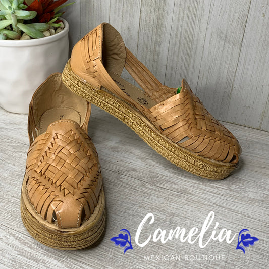 Mexican Leather Platform Sandals
