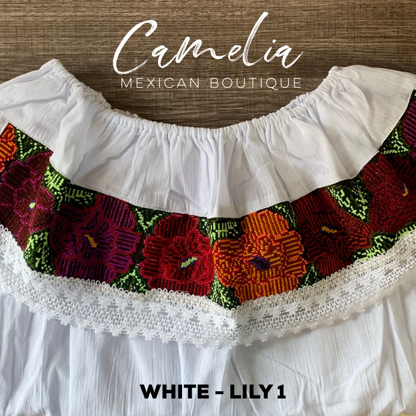 Off Shoulder Mexican Blouse Cross Stitch