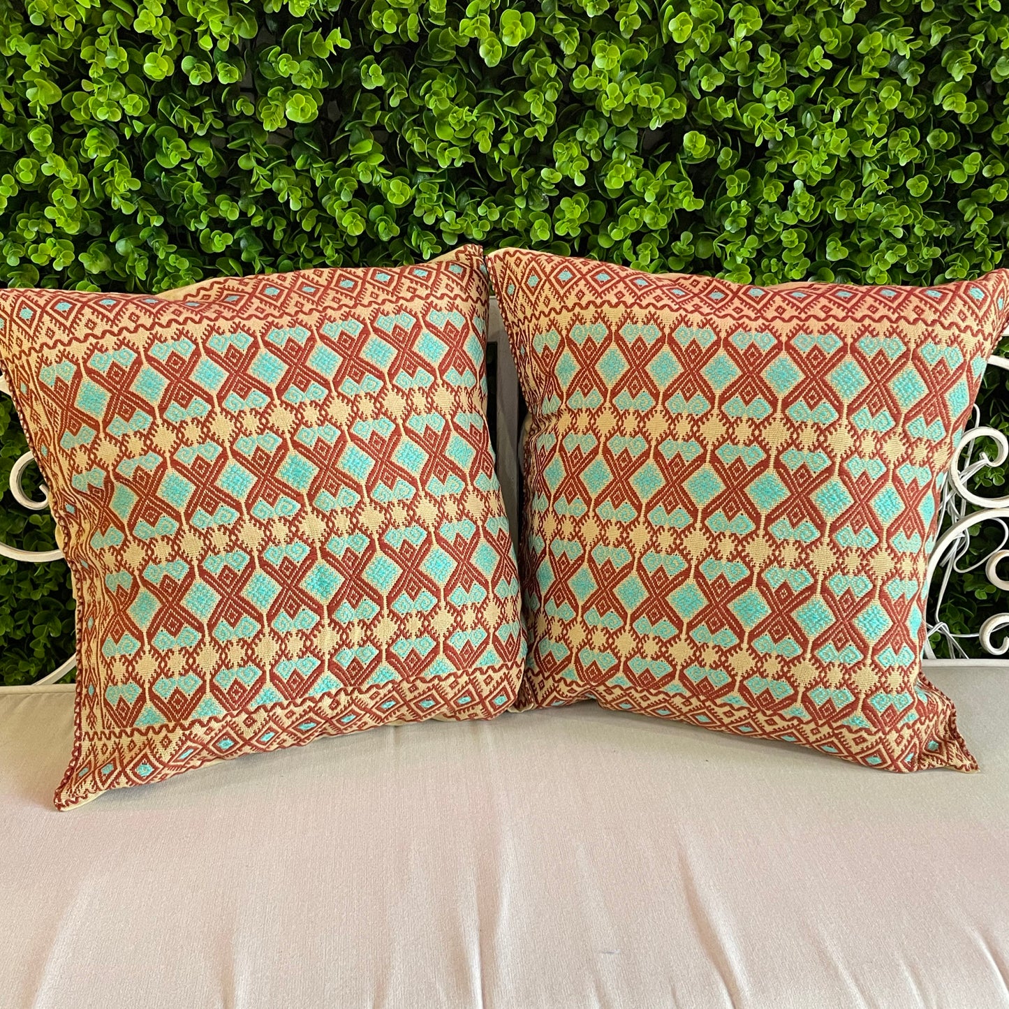 Mexican Pillow Covers Pair - San Andres