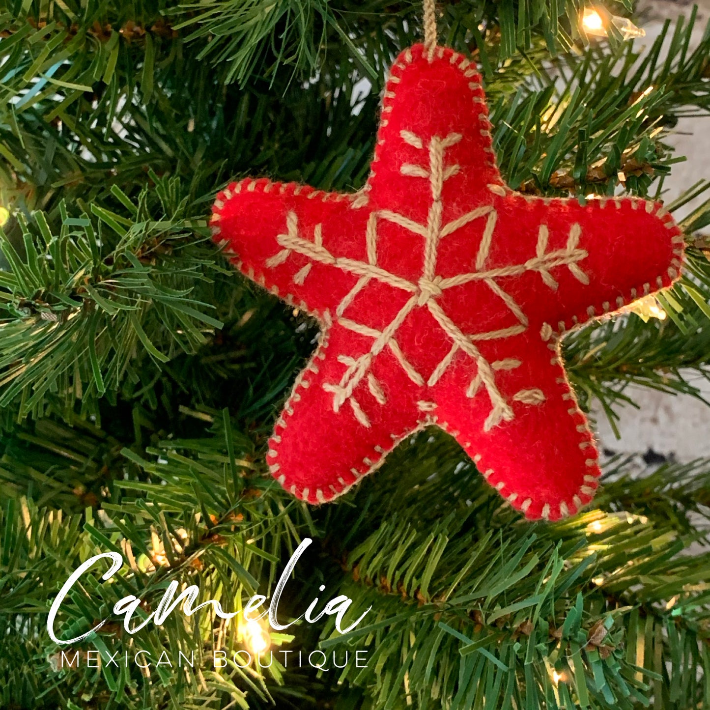Mexican Felt Ornament Christmas Star
