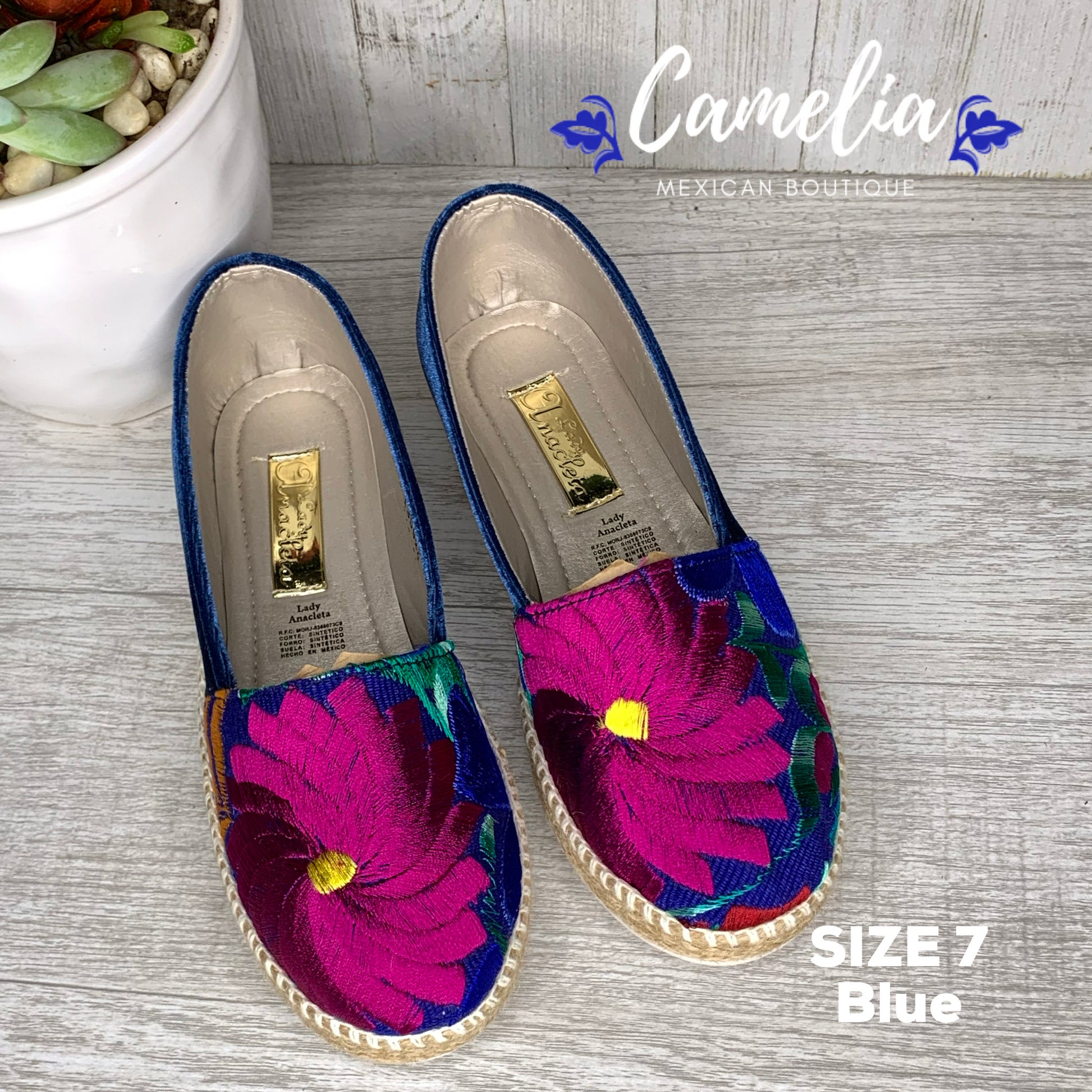 Mexican Espadrille Shoes Zinnia – Mexican Boutique