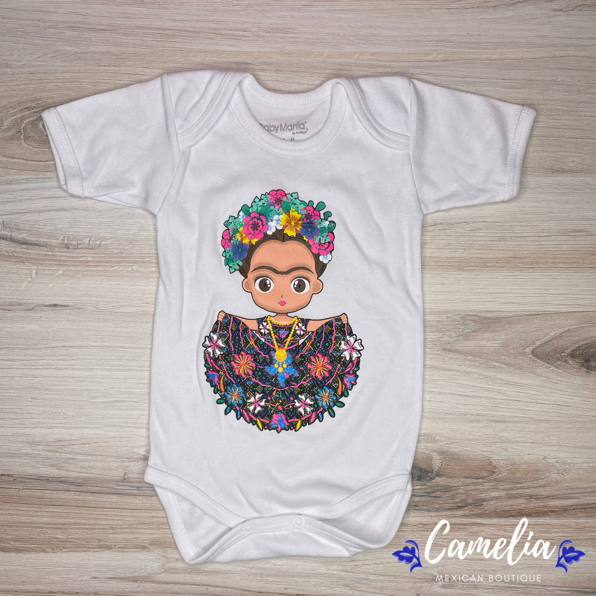 Baby Mexican Onesie - Frida – Camelia Mexican Boutique