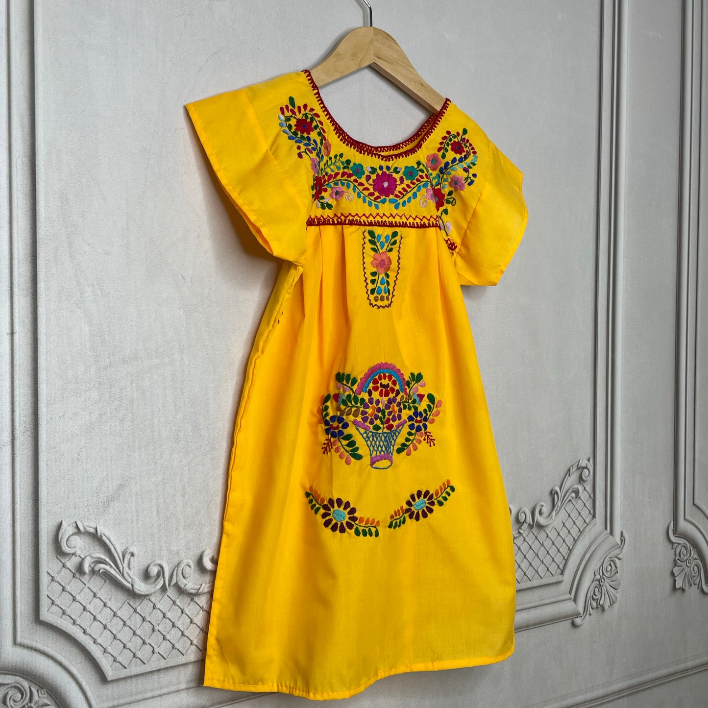 Charming Mexican Puebla Dress For Girls - Mexican Ancestry