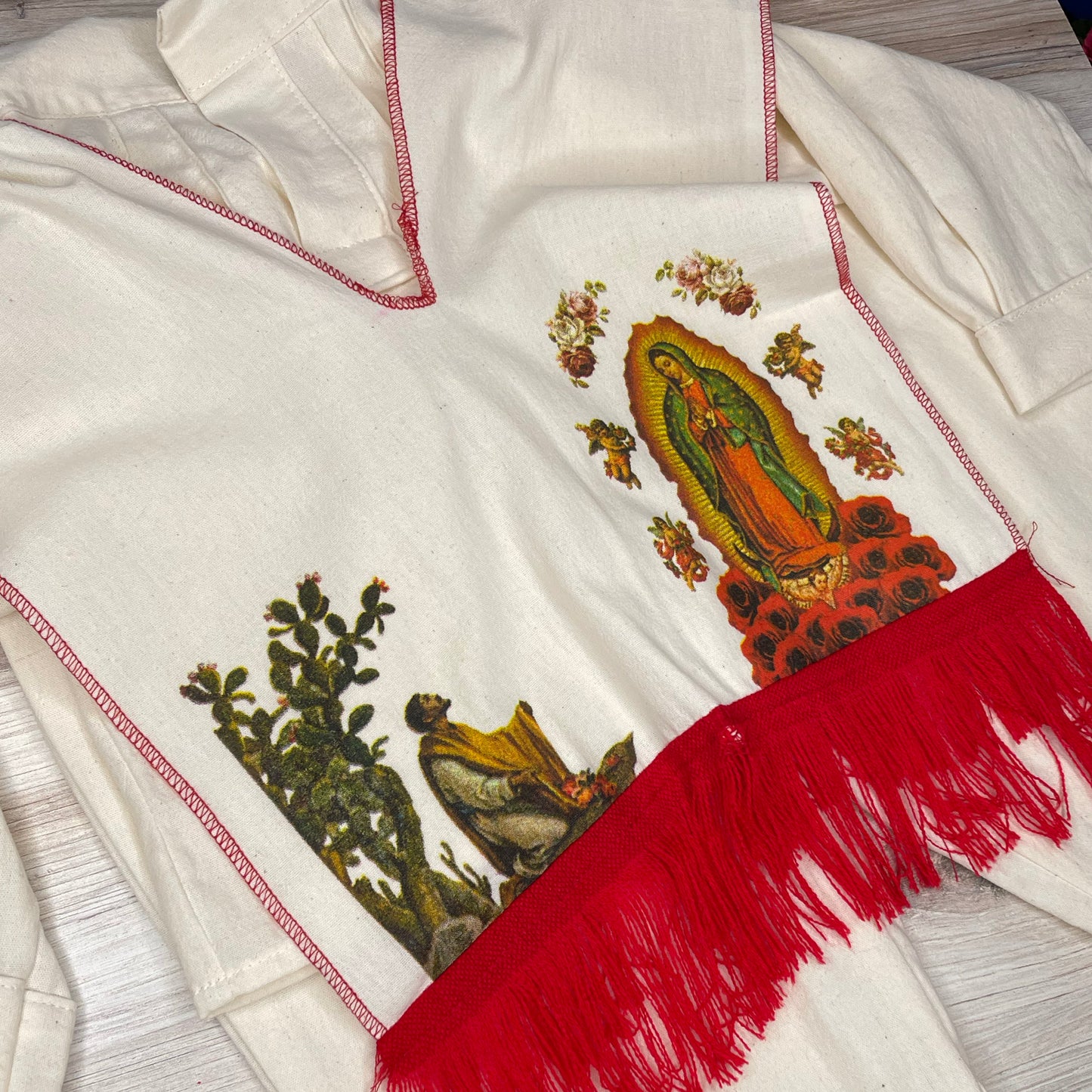 Baby Boy Mexican Juan Diego Outfit - Red