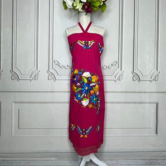 Mexican Halter Dress Daisy - Midi Lace