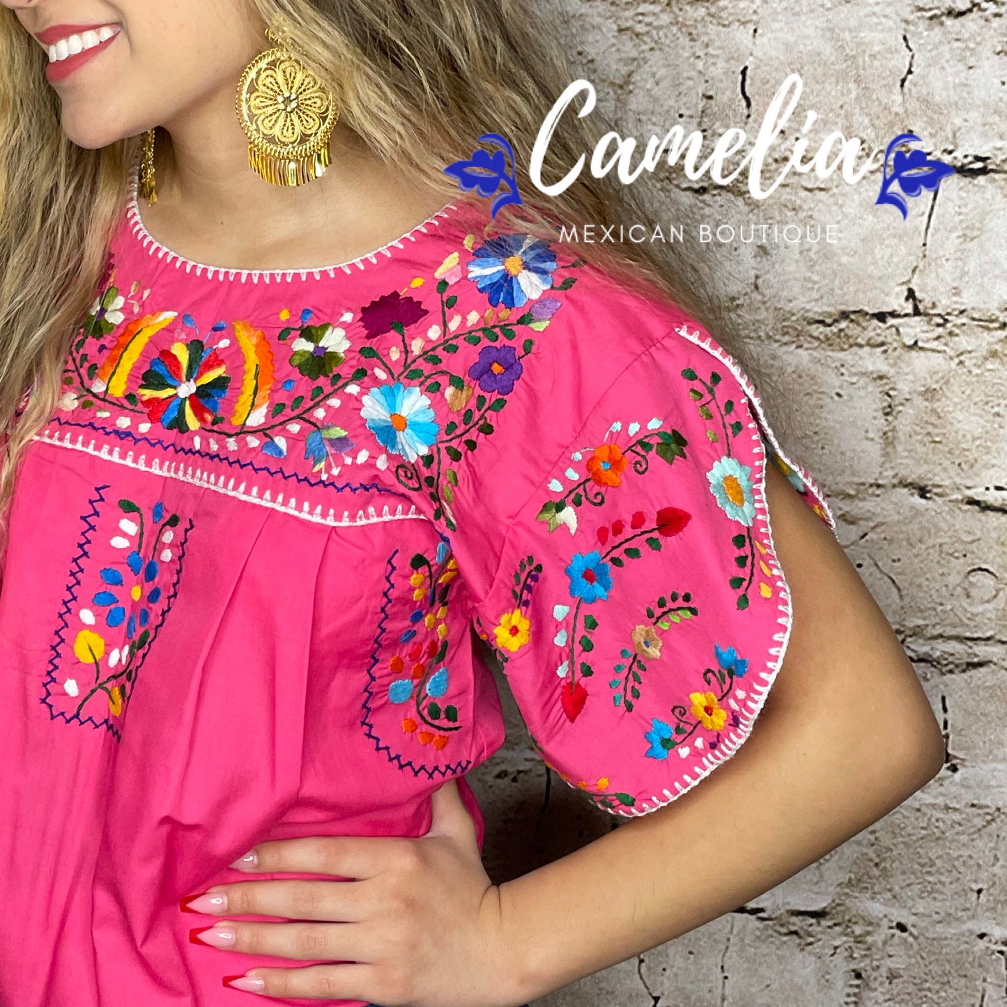 Puebla Mexican Blouse - Layered Sleeve