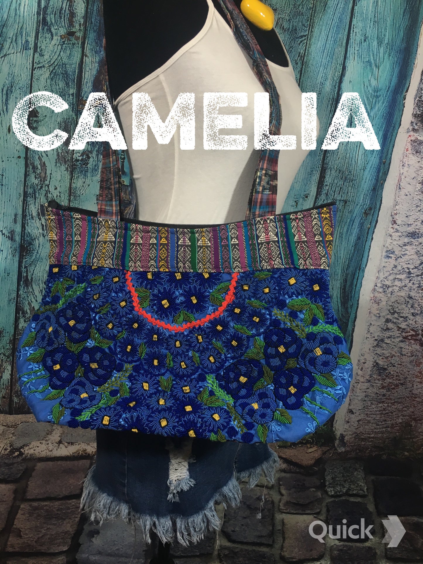 Hand Embroidered Mexican Tote Chiapas