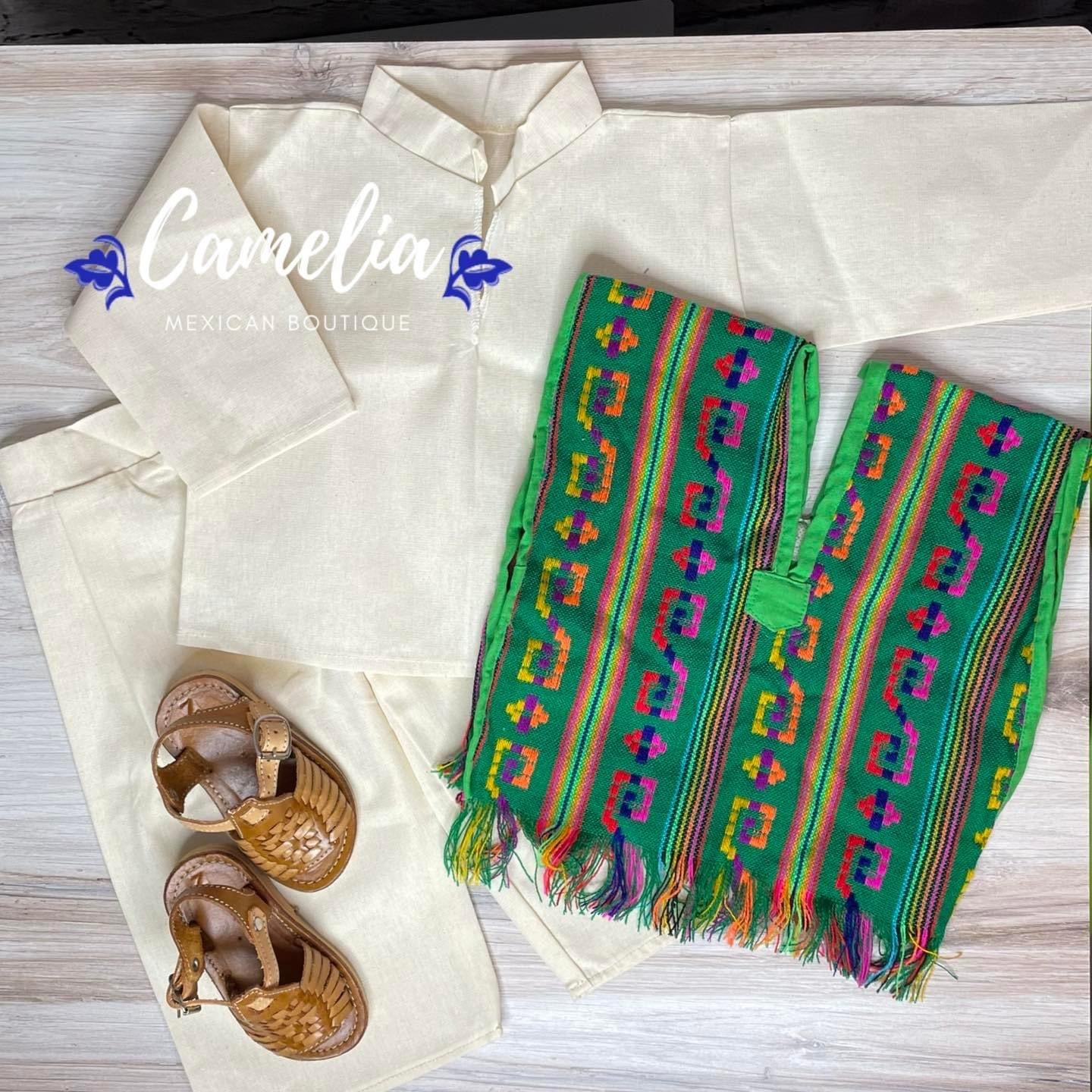 Baby Boy Mexican Juan Diego Outfit - Cambaya