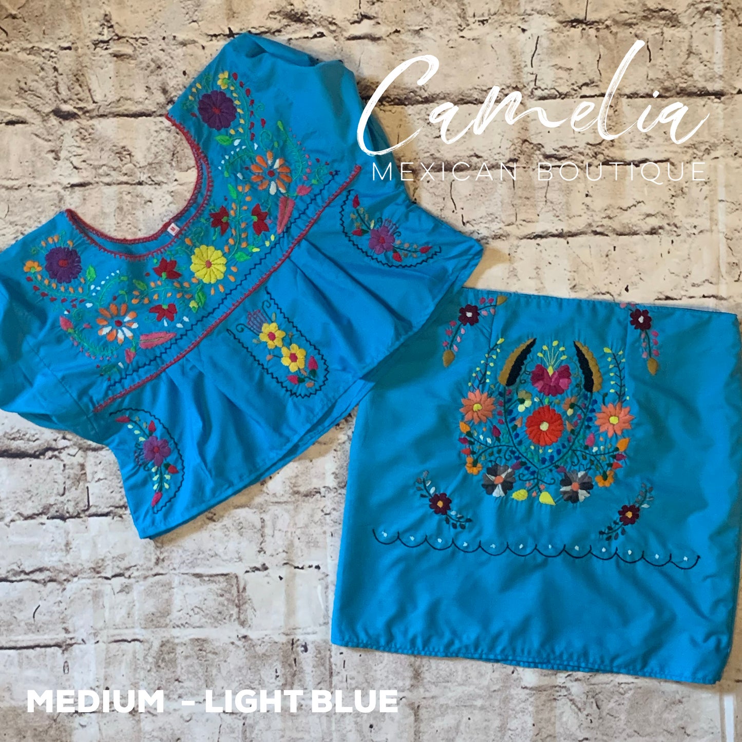 Puebla Mexican Two Piece Outfit