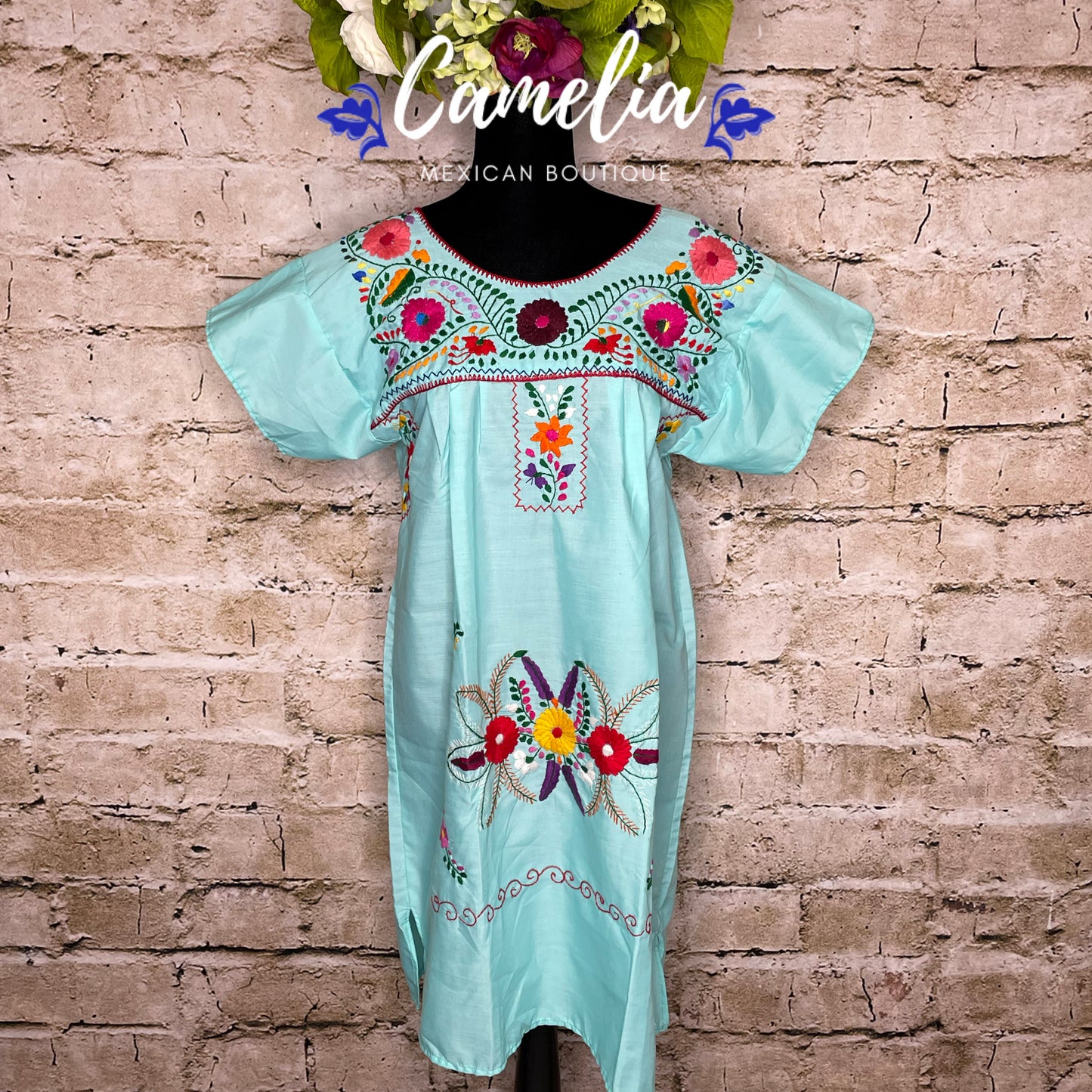 Puebla Dress for Women - Knee Length