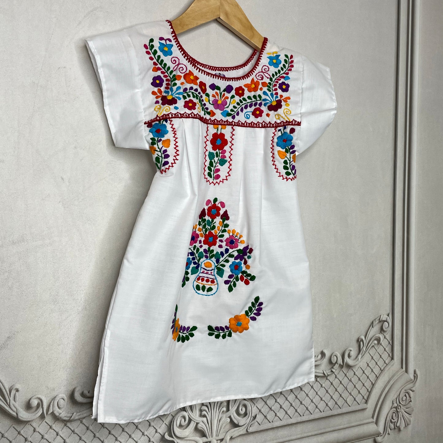 Puebla Mexican Dress for Girls