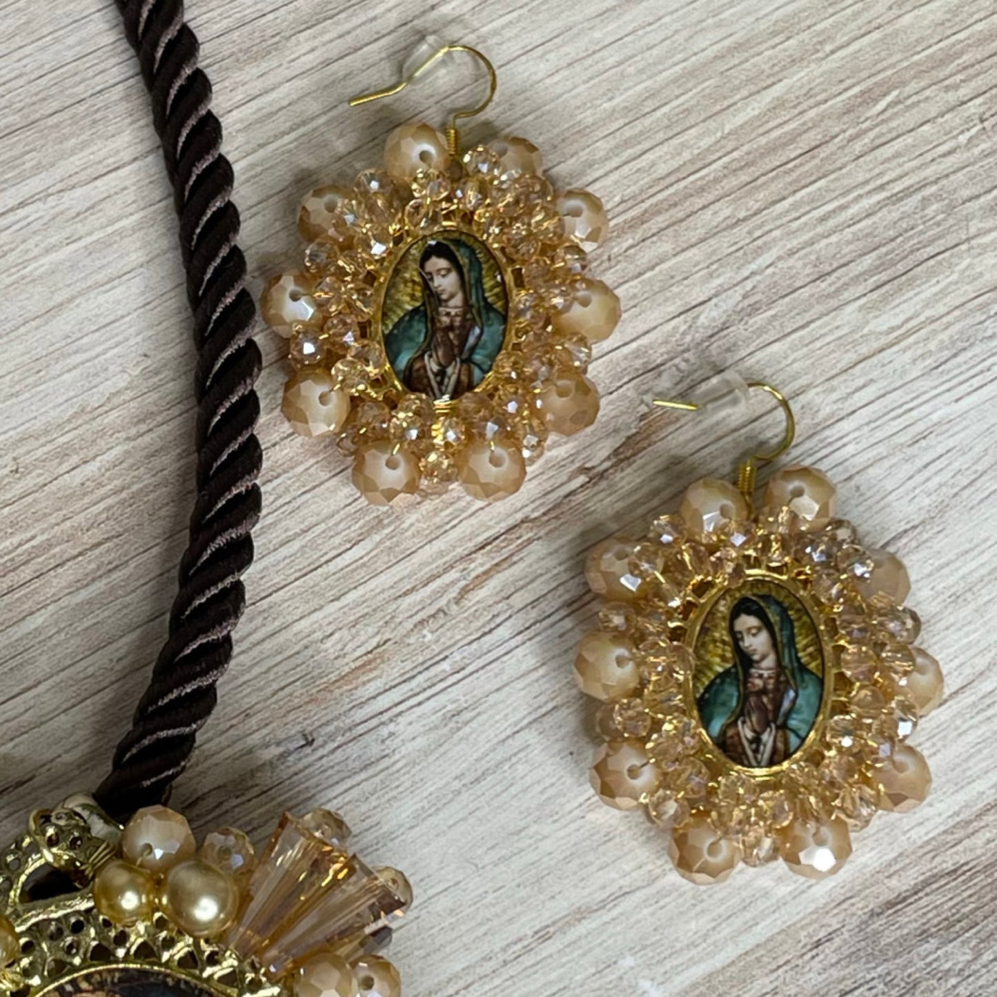 Our Lady of Guadalupe Necklace Set - Large