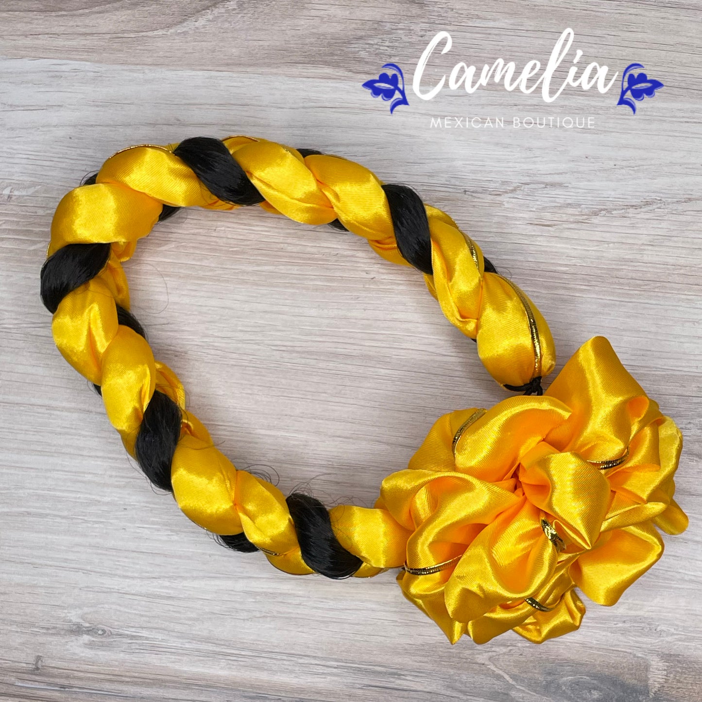 Mexican Braided Headpiece with Faux Hair