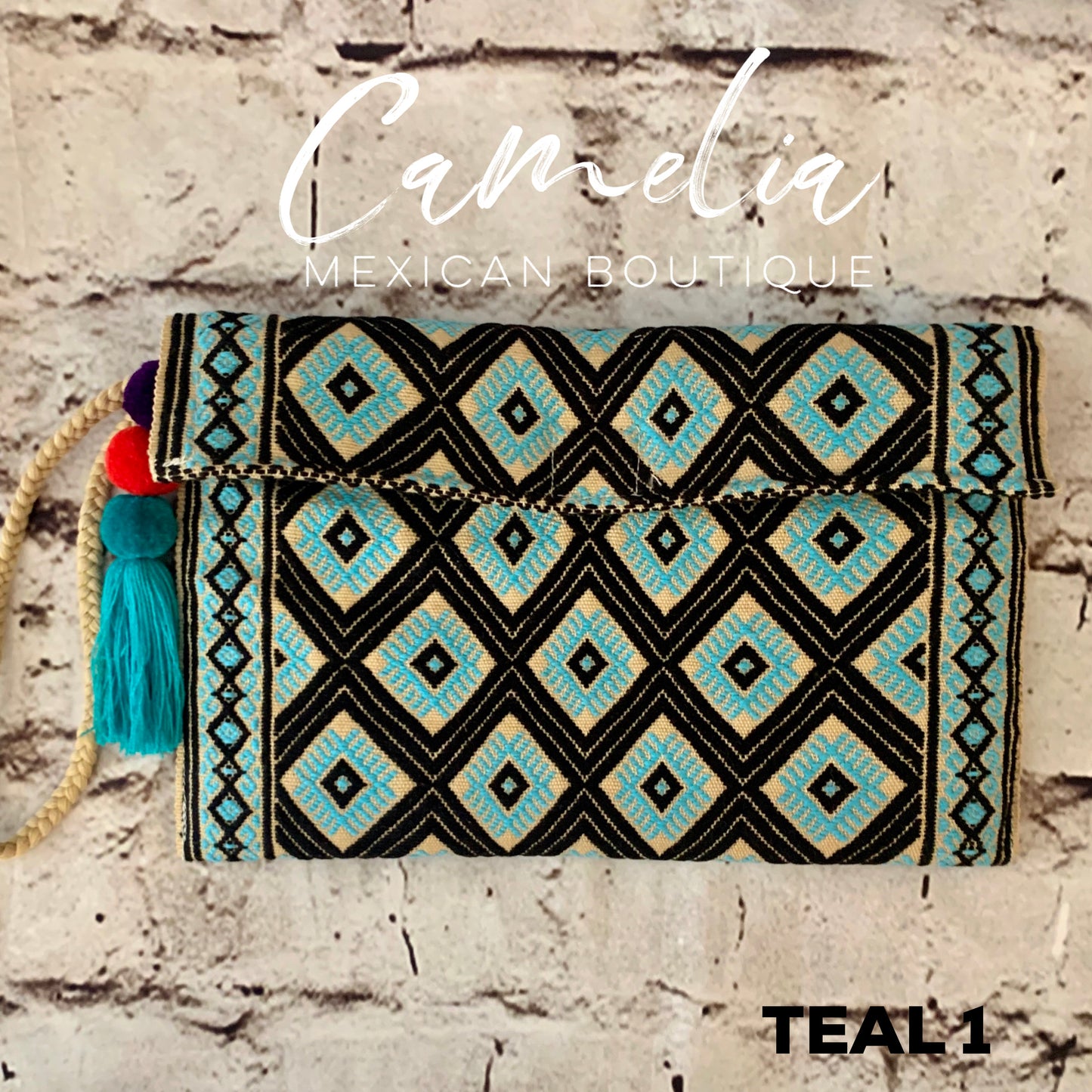San Andres Mexican Clutch Wristlet