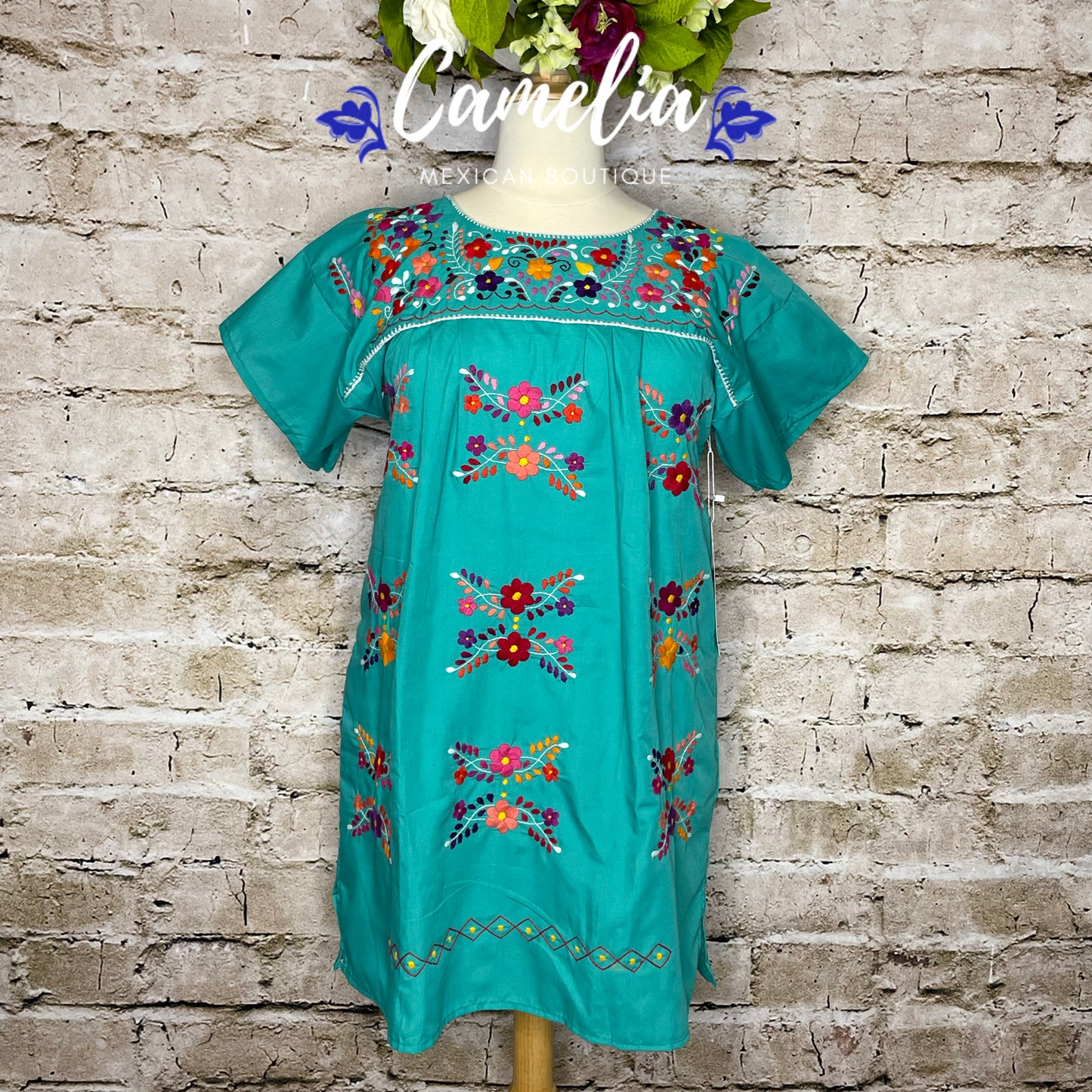Puebla Dress for Women - Knee Length – Camelia Mexican Boutique