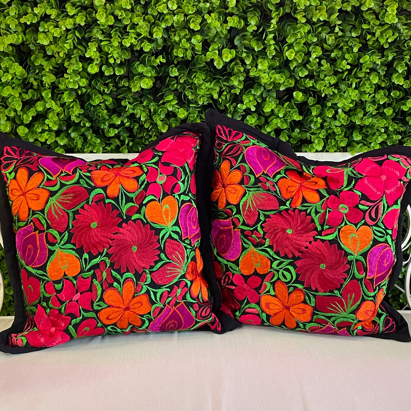 Mexican Pillow Covers Pair - Zinacantan