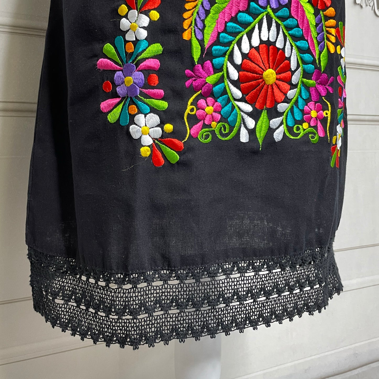 Off Shoulder Elastic Mexican Dress- Daisy