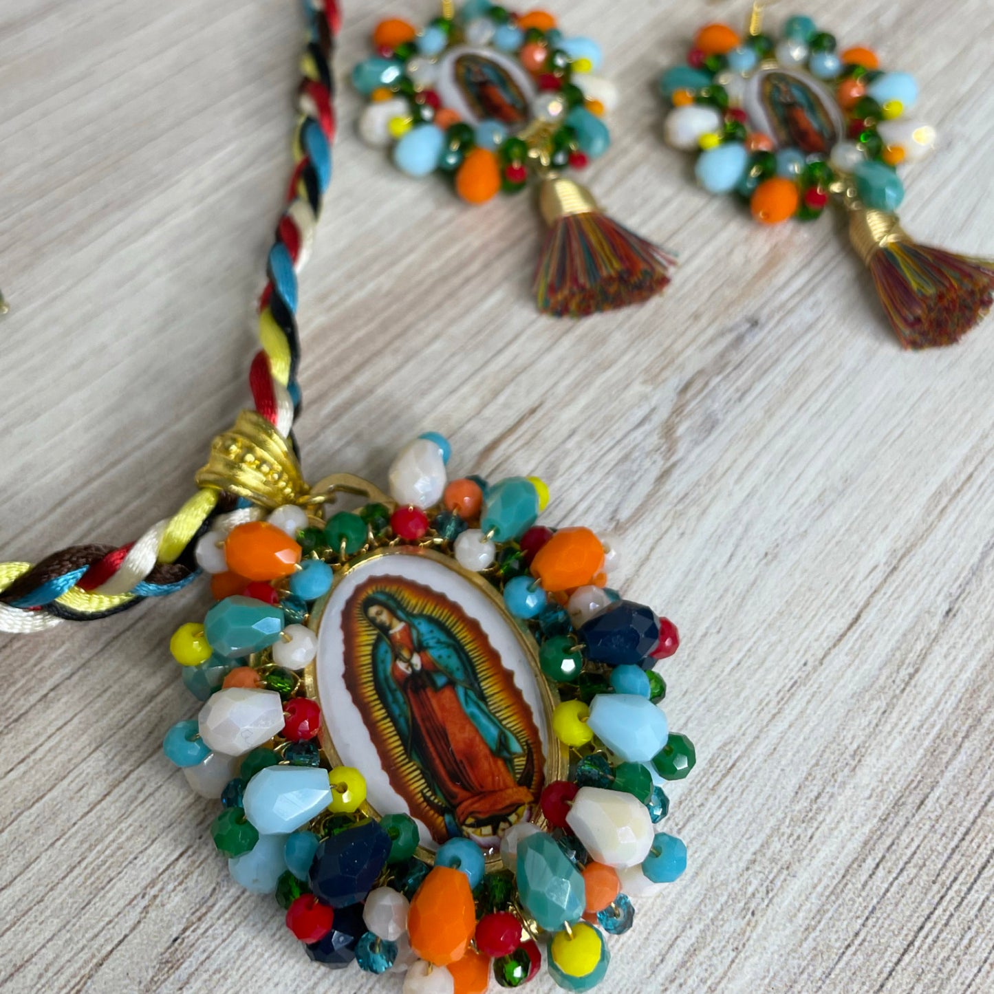 Our Lady of Guadalupe Necklace Set - SMALL